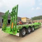 Heavy Duty 4-Axle 60T Low Bed Semi-Trailer for Heavy Equipment Transport