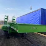 Heavy Duty 4-Axle 60T Low Bed Semi-Trailer for Heavy Equipment Transport