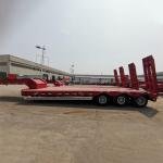 Heavy-Duty 3-Axle 60 Ton Lowbed Semi-Trailer with Fuwa Axles and Mechanical Suspension