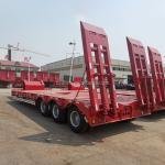 Heavy-Duty 3-Axle 60 Ton Lowbed Semi-Trailer with Fuwa Axles and Mechanical Suspension