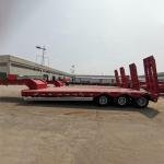 Heavy-Duty 3-Axle 60 Ton Lowbed Semi-Trailer with Fuwa Axles and Mechanical Suspension