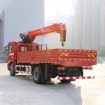 HOWO 8-Ton 4x2 Mounted Crane Truck with Cummins C245 Engine and Telescopic Straight Boom