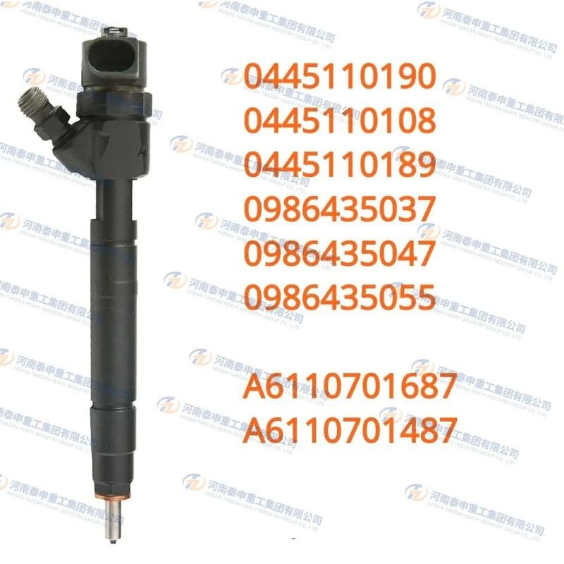 Diesel Fuel Injector 0445110190 for Mercedes-Benz Sprinter 6-Cylinder Commercial Vehicles