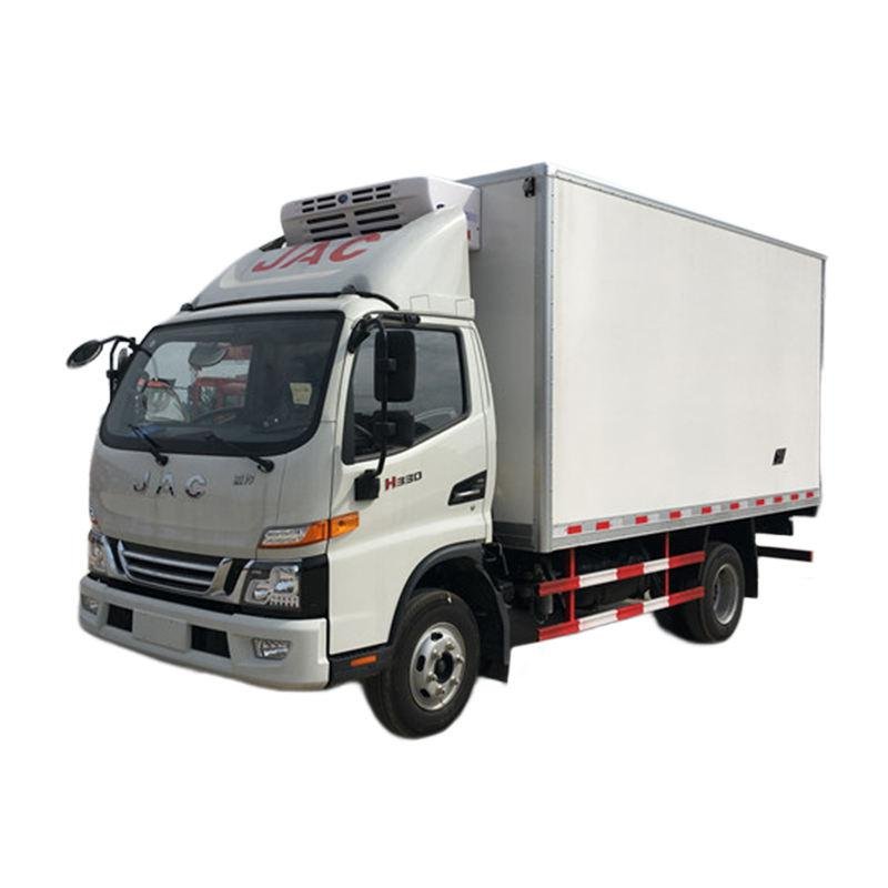 JAC 152HP 4.5 ton 4x2 left hand drive refrigerator truck with insulated cargo box for cold chain logistics