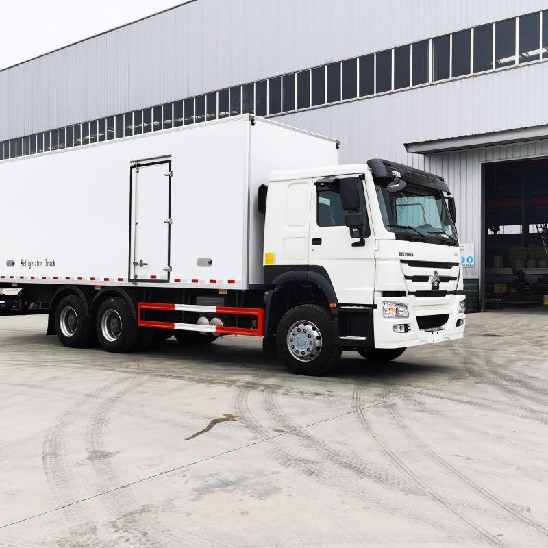 Sinotruk HOWO 6x4 Refrigerated Box Truck -18°C to +20°C 6-8T Capacity