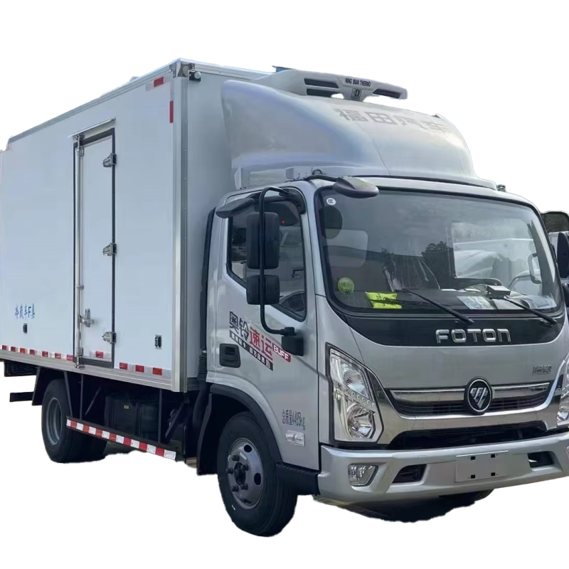 FOTON 6-8T 4×2 Diesel Refrigerated Box Truck for Fresh and Frozen Cargo Transport