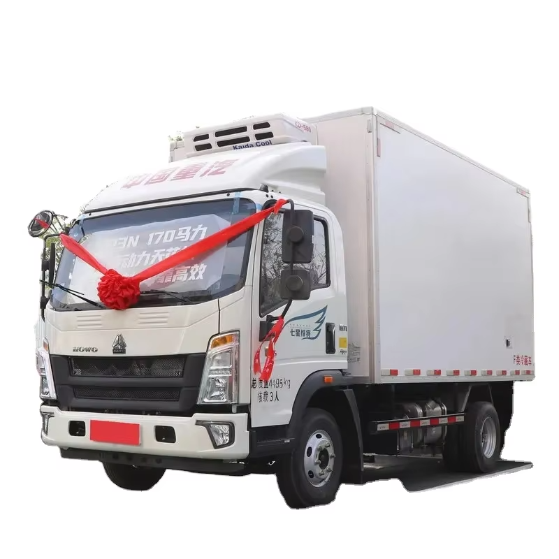 HOWO 170HP 5T 4x2 LHD Refrigerated Box Truck