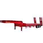 Tarzan 60-Ton 3-Axle Low Bed Semi-Trailer for Heavy Machinery Transport