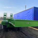 Tarzan 30-60T Heavy-Duty Low Flatbed Semi-Trailer | 3-Axle Steel Lowbed Trailer for Heavy Equipment Transport