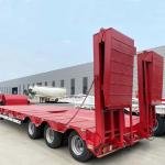 Tarzan 60-Ton 4-Axle Low Bed Semi-Trailer for Heavy Machinery Transport