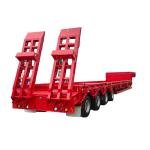 Tarzan 60-Ton 4-Axle Low Bed Semi-Trailer for Heavy Machinery Transport