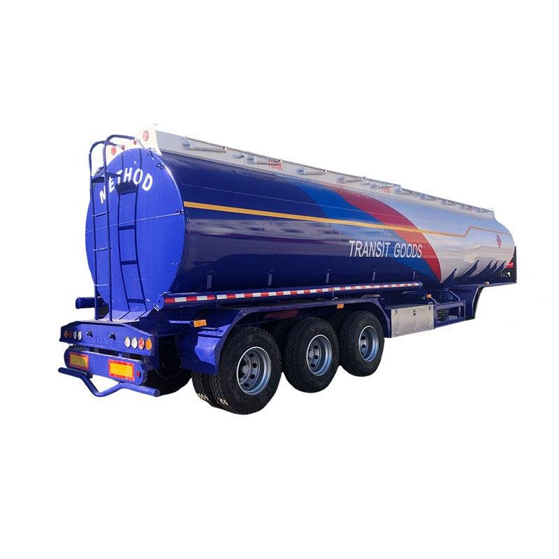 Steel Fuel Tanker Semi-Trailer 45000L 3-Axle Fuel Transport Trailer