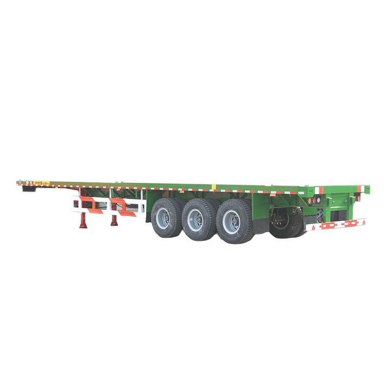 Tarzan 40ft 3-Axle Flatbed Semi-Trailer Container Carrier