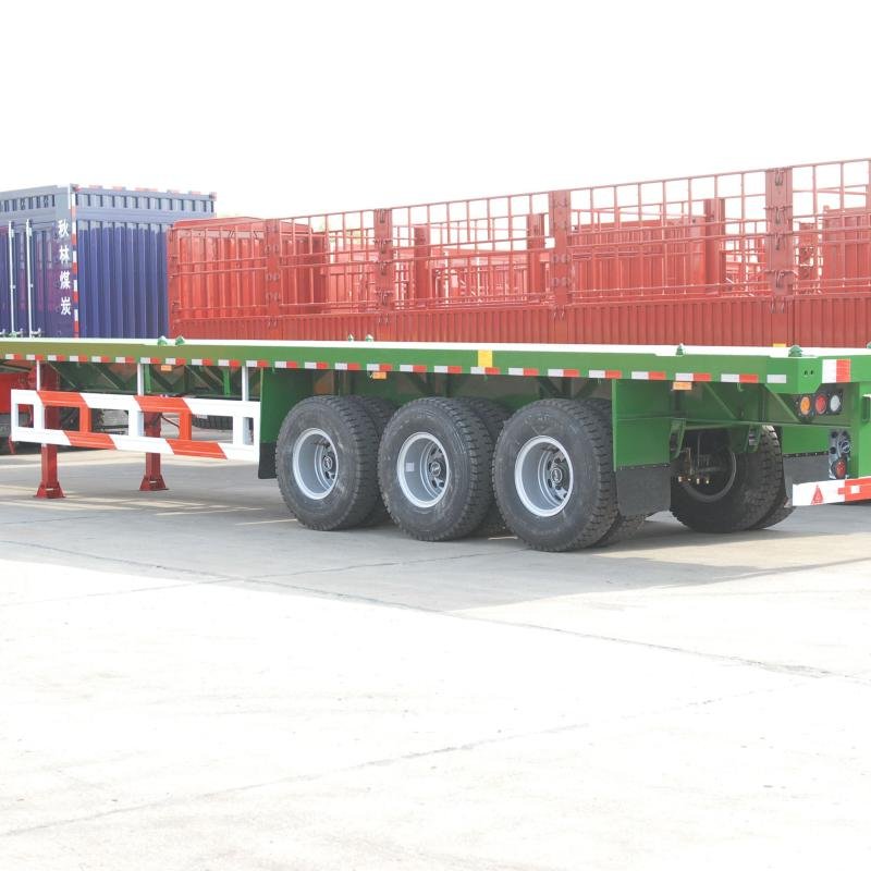 Tarzan 40ft 3-Axle Flatbed Semi-Trailer Container Carrier
