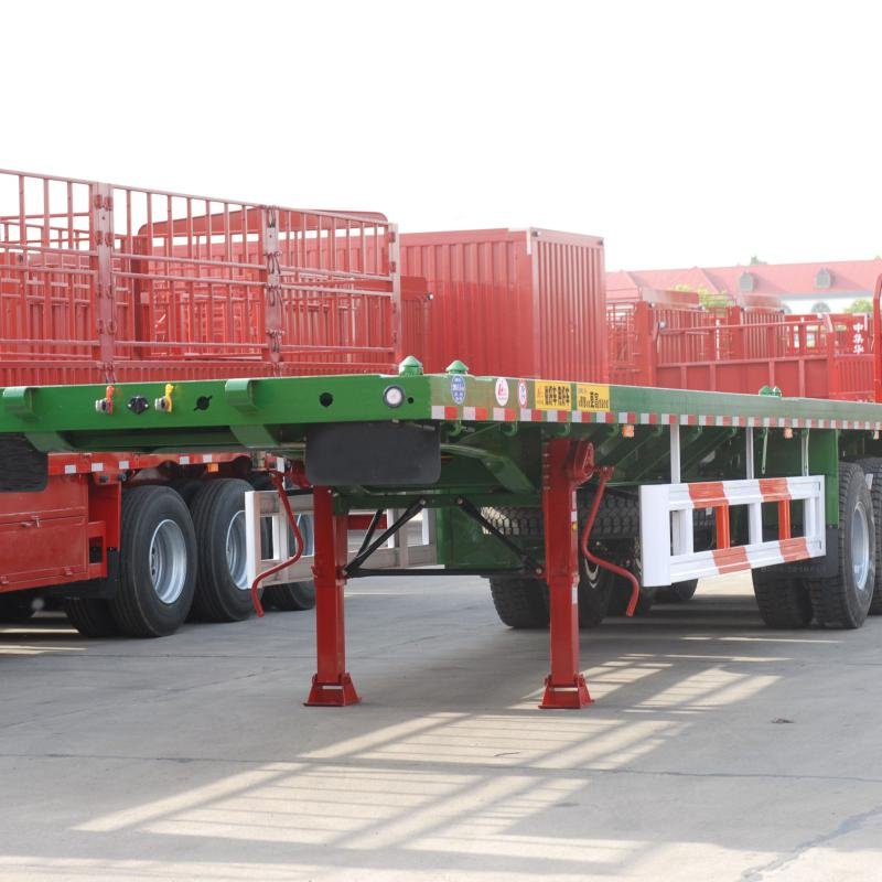 Tarzan 60T 3-Axle 40ft Flatbed Container Semi-Trailer