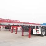 CHINA 3-Axle 60T Steel Flatbed Semi-Trailer