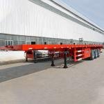 CHINA 3-Axle 60T Steel Flatbed Semi-Trailer