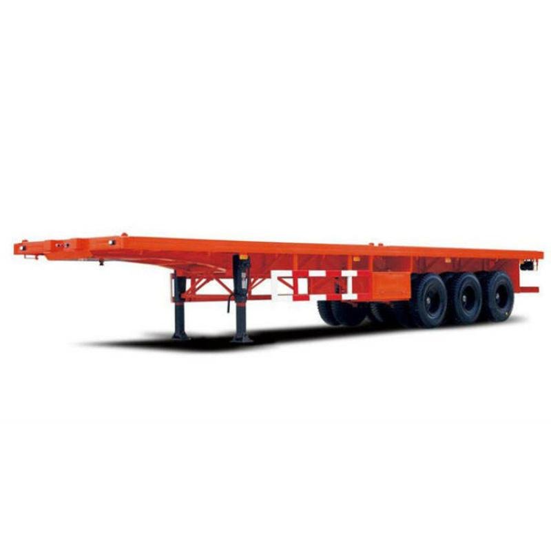Tarzan 50T 3-Axle 40ft Container Flatbed Semi-Trailer with Mechanical Suspension