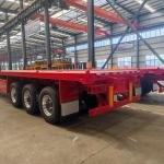 Tarzan 50 Ton 3-Axle Flatbed Semi-Trailer for 40ft Container Transport