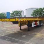 Tarzan 3-Axle 60-Ton Steel Flatbed Semi-Trailer for 40ft Container Transport