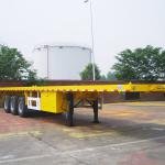 Tarzan 3-Axle 60-Ton Steel Flatbed Semi-Trailer for 40ft Container Transport