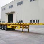 Tarzan 3-Axle 60-Ton Steel Flatbed Semi-Trailer for 40ft Container Transport