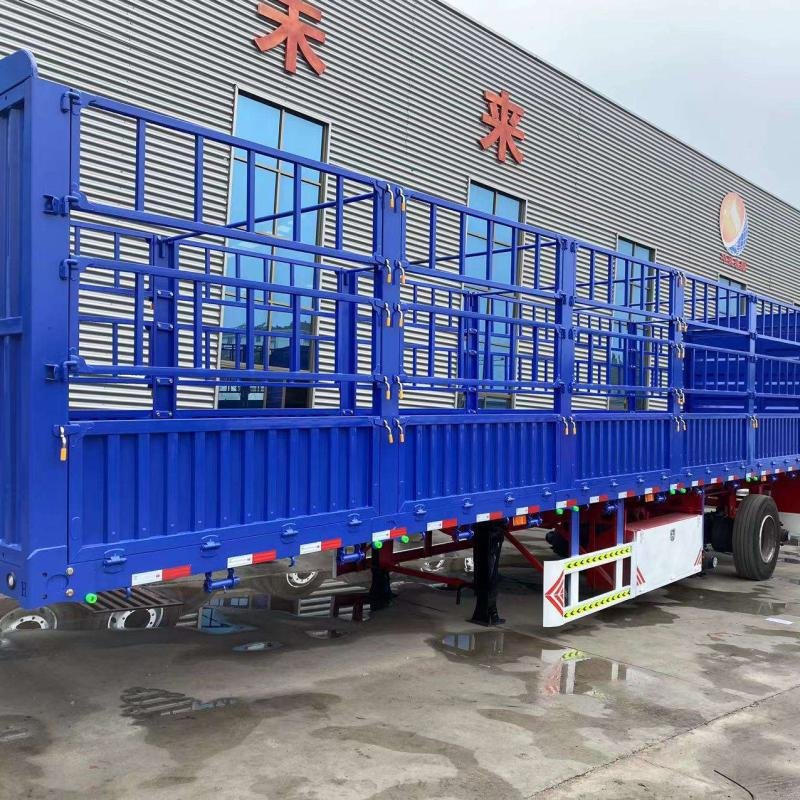HUALIANGYONGSHUN 40T Flatbed Side Wall Cargo Semi-Trailer