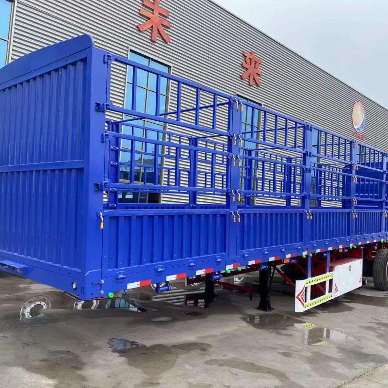 HUALIANGYONGSHUN 40T Flatbed Side Wall Cargo Semi-Trailer