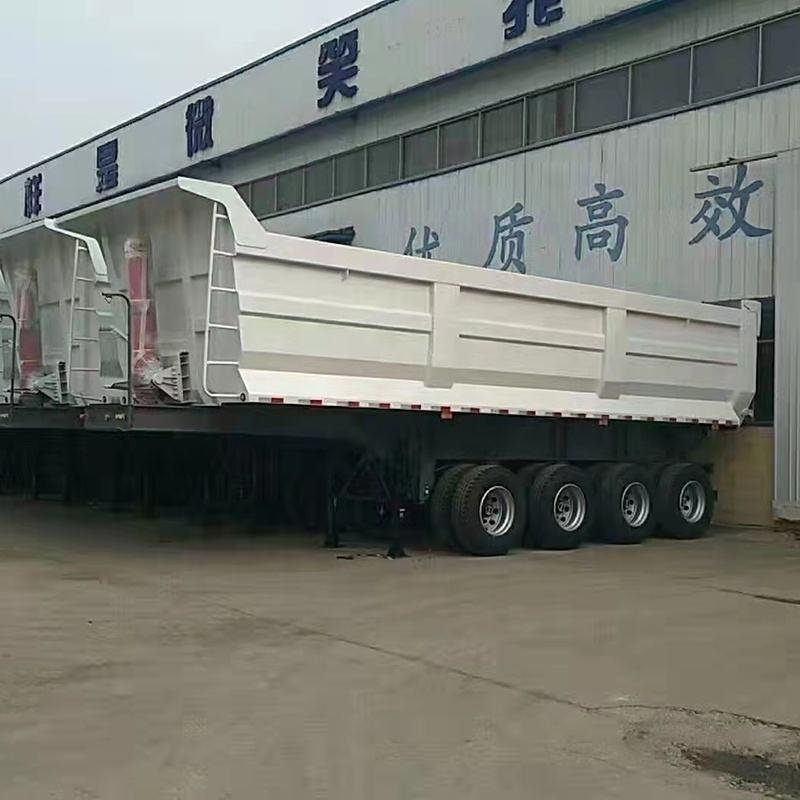 Tarzan 60T 45m³ Tandem 3-Axle Rear Tipper Semi-Trailer