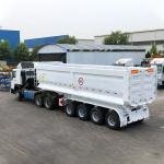 Tarzan 60T 45m³ Tandem 3-Axle Rear Tipper Semi-Trailer
