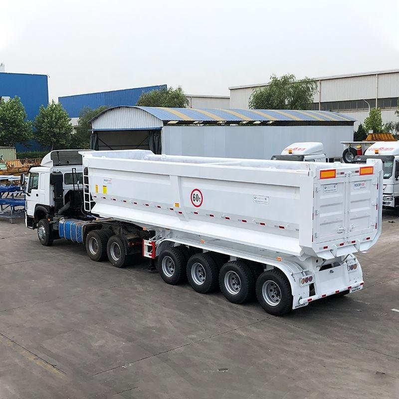 Tarzan 60T 45m³ Tandem 3-Axle Rear Tipper Semi-Trailer