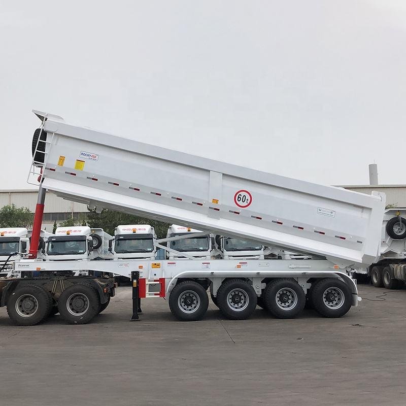 Tarzan 60T 45m³ Tandem 3-Axle Rear Tipper Semi-Trailer