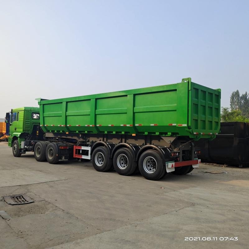 Tarzan 3-Axle 60T Hydraulic Dump Semi-Trailer for Construction Mining
