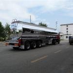 Tarzan 40000L 3-Axle Steel Fuel Tanker Semi-Trailer for Oil Transport