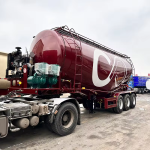 Tarzan 3-Axle 50T Bulk Cement Silo Tanker Semi-Trailer