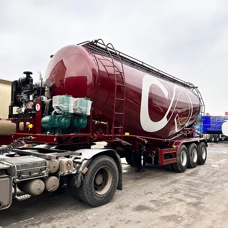 Tarzan 3-Axle 50T Bulk Cement Silo Tanker Semi-Trailer