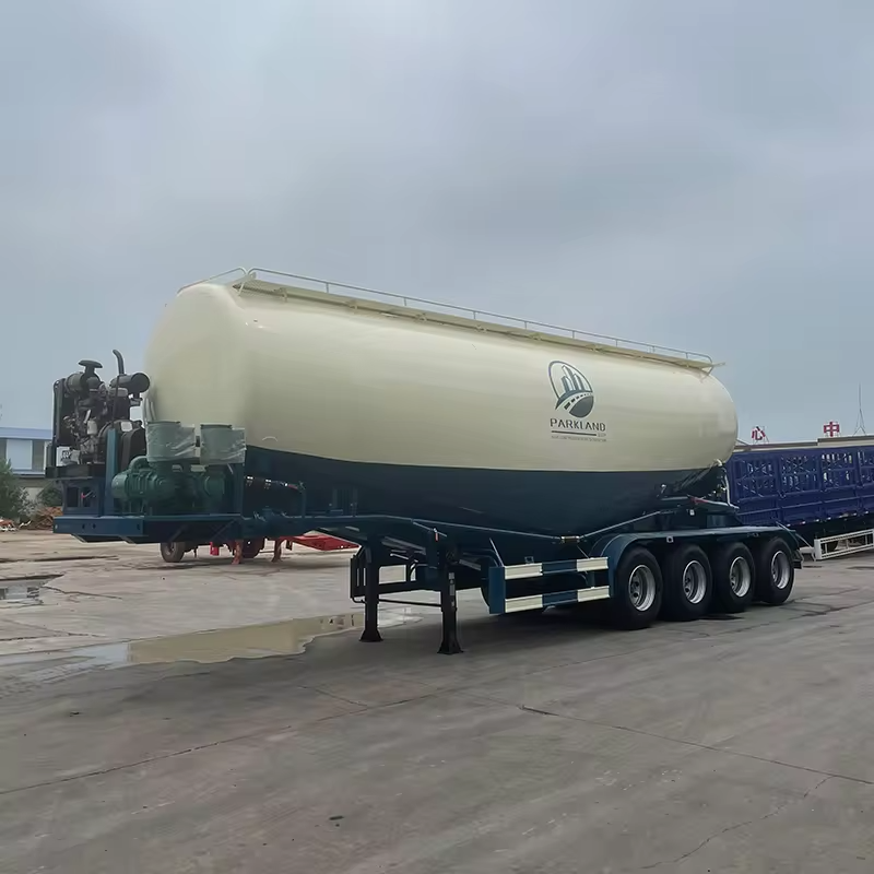 Tarzan 3-Axle 50T Bulk Cement Silo Tanker Semi-Trailer