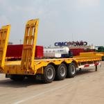 KAYUAN 3-Axle 60T Heavy Machinery Low Bed Semi Trailer