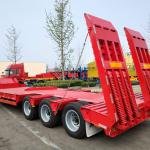 KAYUAN 3-Axle 60T Heavy Machinery Low Bed Semi Trailer