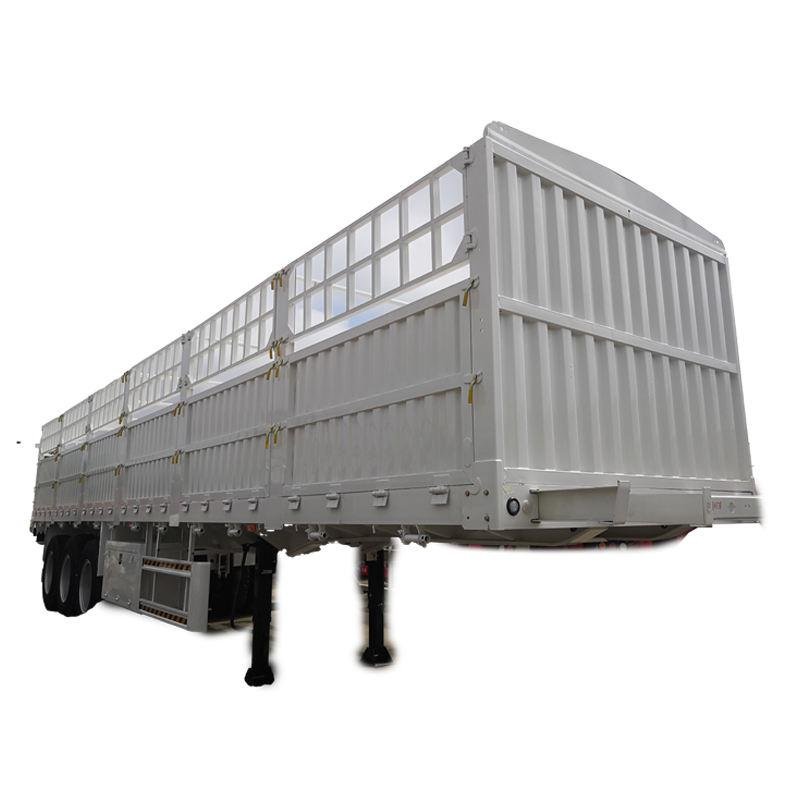 KAYUAN 60Ton 3-Axle Steel Livestock Semi-Trailer for Cattle Poultry Transport