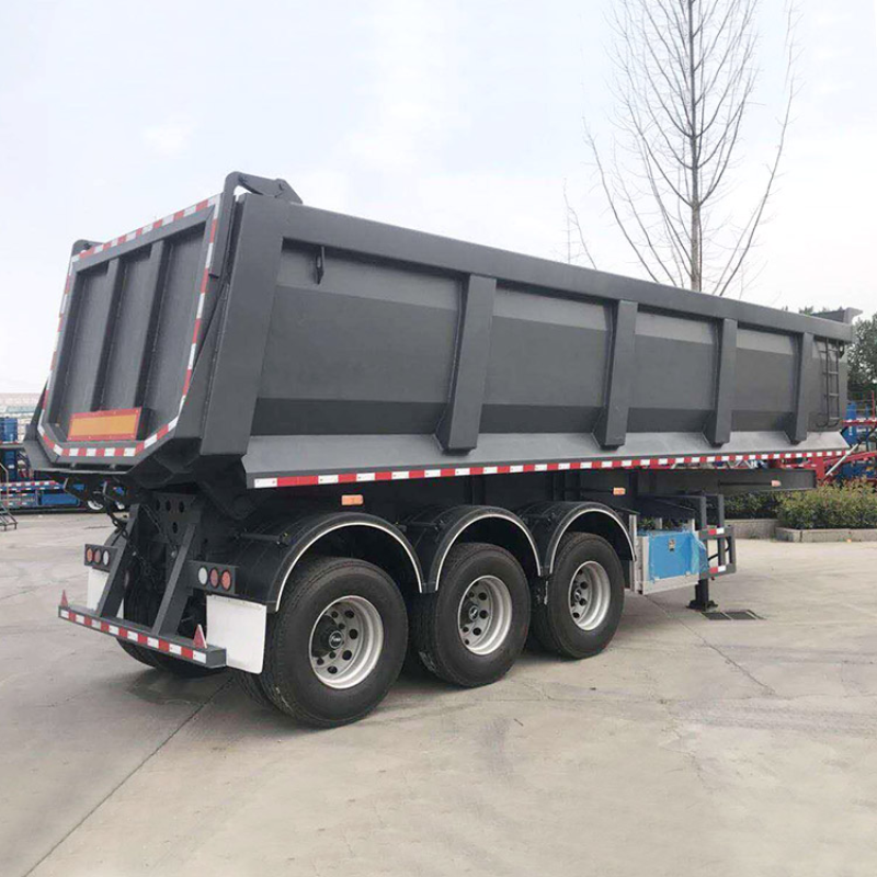 3-Axle 60T Heavy-Duty Carbon Steel Dump Semi-Trailer for Mining & Construction Applications