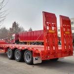 Heavy-Duty 3-Axle Low Bed Semi Trailer 50T Capacity