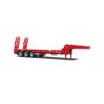 DongFeng 50 Ton 40ft 3-Axle Low Bed Semi Trailer for Heavy Haulage