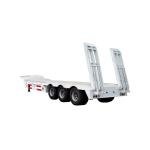 DongFeng 50 Ton 40ft 3-Axle Low Bed Semi Trailer for Heavy Haulage