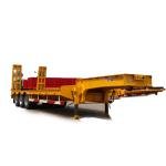 60 Ton Steel Drop Side Wall Fence Semi Trailer 3 Axle Heavy-Duty Sidewall Cargo Trailer