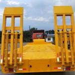 FUWA 3-Axle 100T Low Bed Semi-Trailer | Heavy-Duty Steel Flatbed Trailer