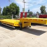 FUWA 3-Axle 100T Low Bed Semi-Trailer | Heavy-Duty Steel Flatbed Trailer