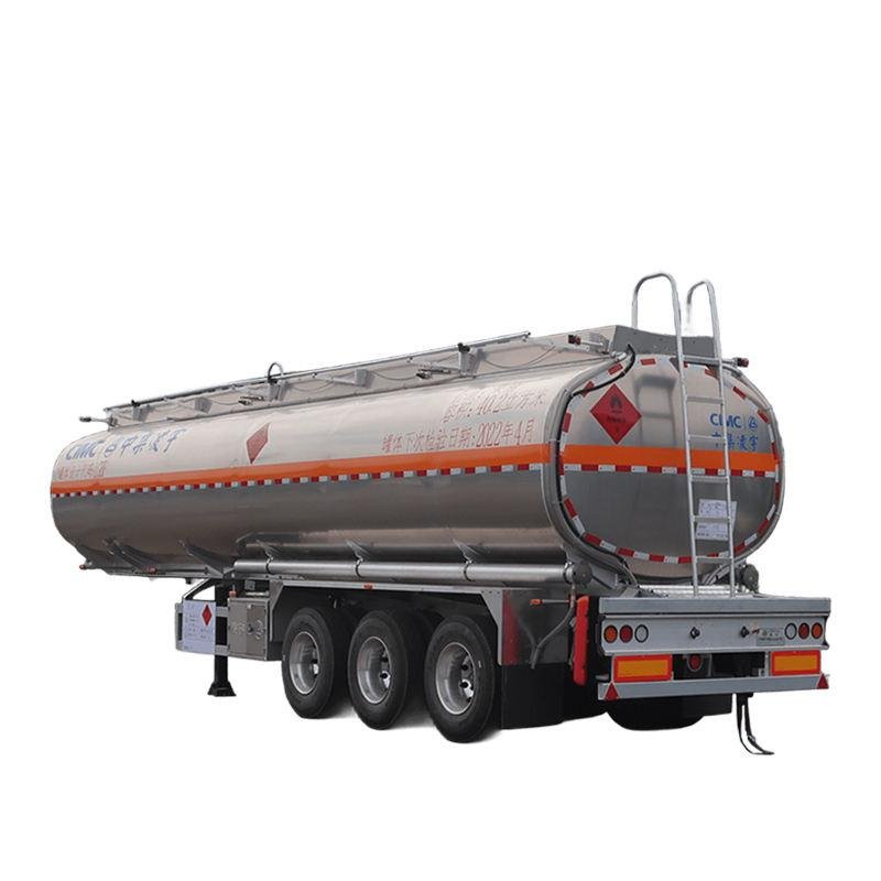 CIMC 40000 liter aluminum fuel tanker semi-trailer with 3 axles for petroleum and diesel transport