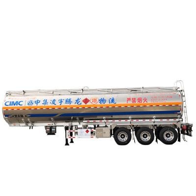 CIMC 3-Axle 40000L Aluminum Fuel Tank Semi-Trailer