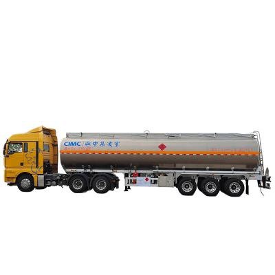 CIMC 48m³ 3-Axle Fuel Tanker Semi-Trailer for Gasoline Transportation
